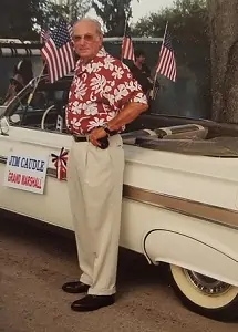Jim serving as Grand Marshall of the Miami Springs Independence Day parade